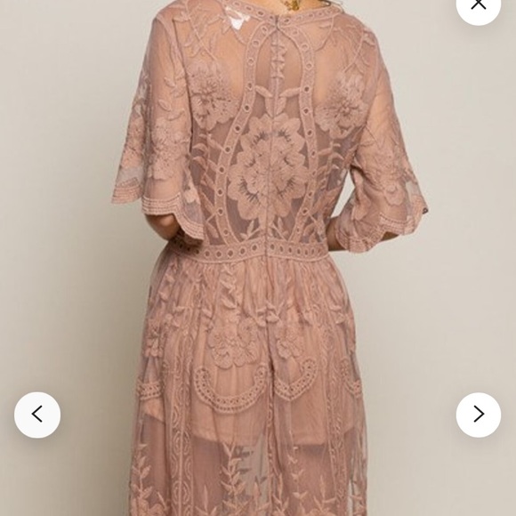 Honey Punch Lace Overlay Jumpsuit - Picture 2 of 16